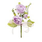 Galho Decorativo Com 3 Rosas 11x6x3cm Flores Artificiais
