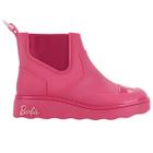 Galocha Bota Boot Coturno Barbie Infantil Tratorada Calce Fácil Detalhe para linda bolsinha De Coração Pink