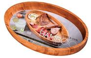 Gamela Oval Bamboo 41x27cm Mor