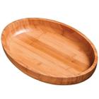 Gamela Oval Bambu Bandeja Churrasco 33x23 Preparação Carne