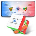 GAN 356 i Carry Stickerless Cube, GAN Smart Cube 3x3 Speed Cube Intelligent Tracking Timing Movements Steps com o aplicativo CubeStation, versão com bateria não recarregável