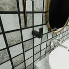 Gancho Parede Banheiro Luxo Multiuso Preto Alumínio