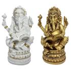 Ganesha Livro Sabedoria em Resina 17 cm - Escolha a Cor