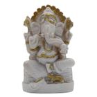 Ganesha no Trono 8cm - Branco