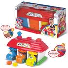 Garagem de Carrinhos Infantil que Vira Maleta Portátil