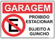 Garagem Placa Proibido Estacionar Grande - 60X40 - Guincho