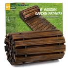 Garden Pathway RELIANCER Wooden Roll Out Cedar Straight