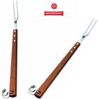 Garfo De Churrasco De Metal Cabo Madeira 46cm - Mundial