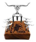 Garfo Tridente + Garfinhos + Madeira Com Logo Bull Rider