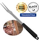 Garfo Tramontina Churrasco Jumbo, em Aço Inox e Cabo Polywood Castanho -  21199/969 - Lojas Afubra