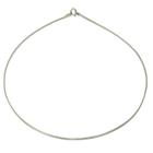 Gargantilha Aro Choker 45cm Prata Legitima 925