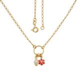 gargantilha com argola fio com florzinha e prola
