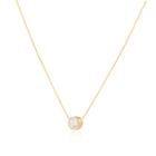 Gargantilha Ponto De Luz Fixo Em Ouro 18k 45cm Sem Garras