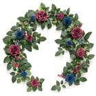 Garland de flores artificiais Ling's Moment azul marinho 1,5 m