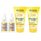 Garnier Antimarcas Vitamica C Kit - 2x Gel de Limpeza Facial + 2x Sérum Facial Antimarcas