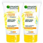 Garnier Skin Uniform & Matte Vitamina C Kit 2 Gel de Limpeza Facial