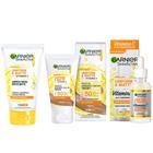 Garnier Skin Uniform & Matte Vitamina C Kit Sérum Facial + Gel de Limpeza + Protetor Solar FPS50 cor Morena