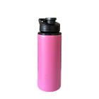 Garrafa 600ml De Água Com Alça Squeeze Alumínio Trabalho Bicicleta Esportiva Academia Caminhadas Viagem - Kit Girl