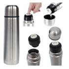 Garrafa Agua 460ml Termica Squeeze Aço Inox Garrafinha Inquebravel Café Chá Líquido Quenter E Frio Resistente Inoxidavel