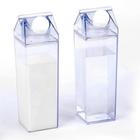 Garrafa Agua Acrílico Transparente Caixa Leite 1L E 500Ml - Hauskraftt