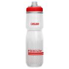 Garrafa CamelBak 710 ml a prova de vazamento/trava de segurança Podium Chill Branco e Vermelho