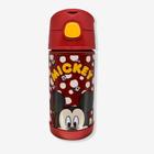 Garrafa click com canudo 300ml mickey mouse