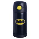 Garrafa Click Com Canudo 400Ml Batman Logo