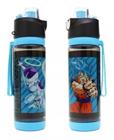 Garrafa Com Trava Goku Vs Frieza 600ml Plástico Oficial Toei