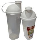 Garrafa Coqueteleira para Bebidas 600ml Branco Injetemp