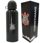 Garrafa Corinthians Squeeze Alumínio Preto 500ml Oficial