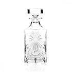 Garrafa Cristal Whisky Licor Whiskeira Licoreira 850ml 22cm Bebidas Drinks Objeto Decoração Bar Cristaleira Cozinha