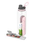 Garrafa de água Asobu Electrolyte com armazenamento de 1,2 L Tritan Pink