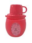 Garrafa de Água Cantil Squeeze c/Copo Baby-Alca Lateral 600 ML - Rocie