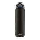 Garrafa de água Ello Pop & Fill 650 ml em aço inoxidável preta