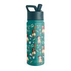 Garrafa de Água Infantil Disney Moana - 18oz, Aço Inoxidável, com Tampa e Canudo