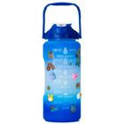 Garrafa de Agua Motivacional Squeeze Galao 2 Litros Academia Garrafinha Agua Escolar