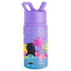 Garrafa de Água Simple Modern Trolls Kids 414ml - Aço Inoxidável