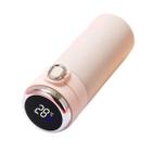 Garrafa De Água Termica Inteligente 420ml Sensor Led Temperatura Rosa