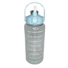 Garrafa de Água Transparente 2L Motivacional e Controle de Consumo
