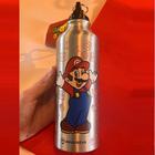 Garrafa de aluminio com mosquetão super mario 500ml