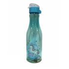 Garrafa de Plástico Unicórnio 650ml. Cor Azul Claro