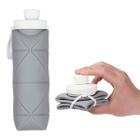 Garrafa De Silicone 600ml Dobrável Compacta Para Viagem - DESERT