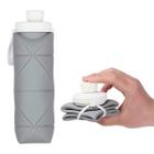 Garrafa De Silicone 600Ml Dobrável Compacta Para Viagem - Guiro