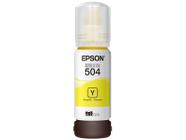 Garrafa de Tinta Epson T504 Amarelo Original Refil