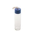 Garrafa de Vidro Água Azul Marinho Transparente 380ml Lyor