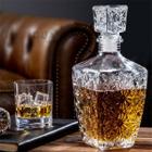 Garrafa De Whisky Licoreira Vidro Transparente Grande Luxo Mimo Style