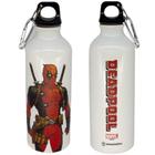 Garrafa Deadpool Alumínio Com Mosquetão 500ML Oficial Marvel - Zona Criativa