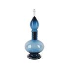 Garrafa Decorativa Aladino de Vidro Azul 41cm WG0077 BTC