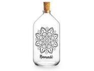 Garrafa Decorativa De Vidro 500 Ml Mandala Decoração