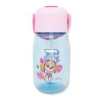 Garrafa Flip Patrulha Canina 400ml Infantil Com Canudo Rosa